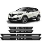 Soleira Platinum Renault Captur 2017 A 2020 4 Peças Preto - Artesanal