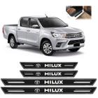 Soleira Platinum Toyota Hilux 2006 A 2020 4 Peças Preto - Artesanal