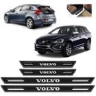 Soleira Porta Platinum Volvo Todos 4 Peças Preto Resinado - artesanal