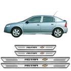 Soleira Premium Gm Astra 1995 A 2012 4 Peças Prata Sp076 - Artesanal