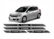 Soleira Resinada Diamante Nissan Tiida Cromada - Resitank