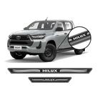 Soleira Resinada Toyota Hilux Proteção Carro 4 Portas 4 Peças