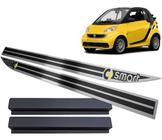 Soleira smart fortwo 2009 até 2019 preto alto relevo - JR PARTS