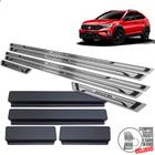 Soleira Volkswagen Nivus Comfortline Preto Baixo Relevo - JR PARTS