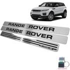 Soleiras Range Rover Evoque 2012/2020 Preto Baixo Relevo - JR PARTS