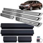 Soleiras Toyota Corolla Xei 2014/2019 Preto Baixo Relevo - JR PARTS