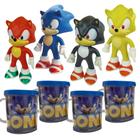 Kit Conjunto Brinquedo 3 Bonecos Metal, Super Sonic, Knuckles Coleção The  Hedgehog 16cm Somic Sega em Promoção na Americanas