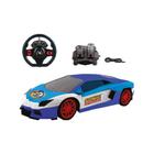 CARRO COM CONTROLE REMOTO BLAST CANDIDE 6437 AZUL