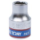 Soquete estriado  8mm - 3/8pol king tony