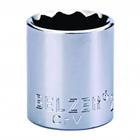 Soquete Estriado Encaixe 1/2" 24mm Vanadium CRV - 204015BBR - BELZER