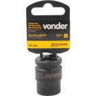 Soquete Sextavado de Impacto Encaixe 1/2" 18mm Aço Cromo - Vonder