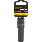 Soquete Sextavado de Impacto Longo Encaixe 1/2" 13mm Aço Cromo - Vonder