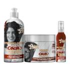 Soul Power Coco e Cacau Masc 400ml + Cpp 500ml + Óleo 100ml