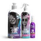 Soul Power Curly On Cream Cpp 500ml + Day After 315ml + Text Óleo 100ml