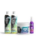 Soul Power Curly On Cream Sh 315ml + Cond 315ml + Masc Butter 400ml + Text Óleo 100ml