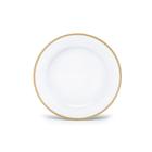 Sousplat Branco com Borda Dourada tipo Bandeja de Plástico para pratos 33 cm Lugar Americano 1 Un