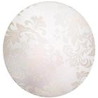 Sousplat Com Base de Madeira Branco Jacquard 35 cm - APLASH