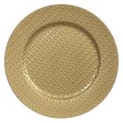 Sousplat de plastico (dourado)