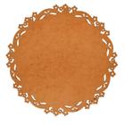 Sousplat em MDF Cru Arabesco 35cm - MDF 3mm - Kit C/ 6 Unid.