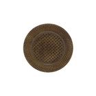 Sousplat em plástico textura Royal Rattan 33cm castanho