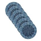 Sousplat estampa Cestaria Azul impressa tecido Microfibra