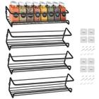 Spice Rack Wall Mount Wokex Single Tier Black Carbon Steel