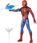 Spider-Man Marvel Titan Hero Série Blast Gear Action Figure Toy with Blaster, 2 Projéteis e 3 Acessórios de Armadura, para Crianças de 4 anos ou mais