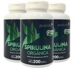 Spirulina Orgânica 3 X 200 Comprimidos Puravida