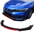 Spoiler dianteiro Honda Civic Black Piano RED Mugen Type R