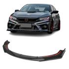 Spoiler Dianteiro Honda Civic G10 Black Piano Para-Choque