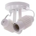 Spot aluminio aletado 2xe-27 branco opl 3359