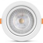Spot Com Lampada Dicroica Led Elgin 5W. Redondo Branco Bivolt 3000K.