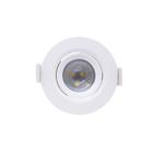 Spot de Embutir LED 5W Luz Amarela Bivolt Redondo Empalux