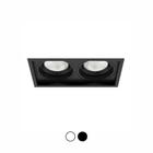 Spot de Embutir Preto Duplo Recuado Par20 2x E27 - Interlight - IL4707