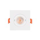 Spot de Embutir Quadrado Plano Branco Para Lâmpada MR16 Ref 6290 Nordecor/MBLed