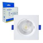 Spot De Led Embutir 6w Quadrado Luminária Teto Dicróica Gesso Forro Sanca Bivolt 110v/220v - Blumenau