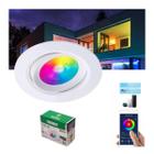 Spot De Led Embutir Rgb Redondo Dicróica Smart Inteligente Bivolt 5w Taschibra