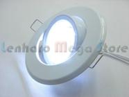 Spot Direcionável com 20 leds - bivolt - Branco Frio com Suporte Branco - MR16