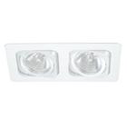 Spot Duplo Embutir Direcionavel 2xar70 - Branco - NS6702B - Bella Iluminação