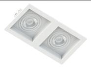 Spot Duplo Embutir Recuado MR16+ Lampada Led 4,8w GU10 6500K