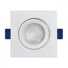 Spot Emb.05W Led 6500K Quadr B_D Branco