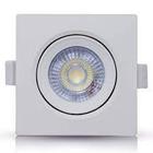 Spot embutir led 5w quadrado branco