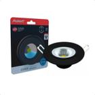 Spot Embutir Led Redondo Preto Fosco 5w 6500k