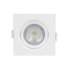 Spot Embutir Quadrado LED 7W 3000K Branco Quente Biv. Galaxy