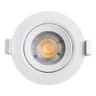 Spot Led 3w 3000k Branco Quente Redondo Direcionável Bivolt