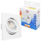 Spot Led 5W Downlight Quadrado Branco Quente Embutir