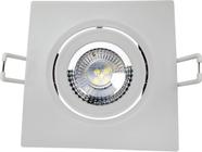 Spot LED 7W  quadrado de embutir corte de 9,5 cm branco neutro 4000K