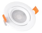 Spot Led 7w Redonda Embutir Dicróica Direcionável