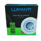 Spot LED de Embutir 5W Redondo