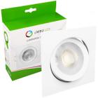 Spot Led Embutir 11Cm Quadrado 10W Bivolt Branco Neutro